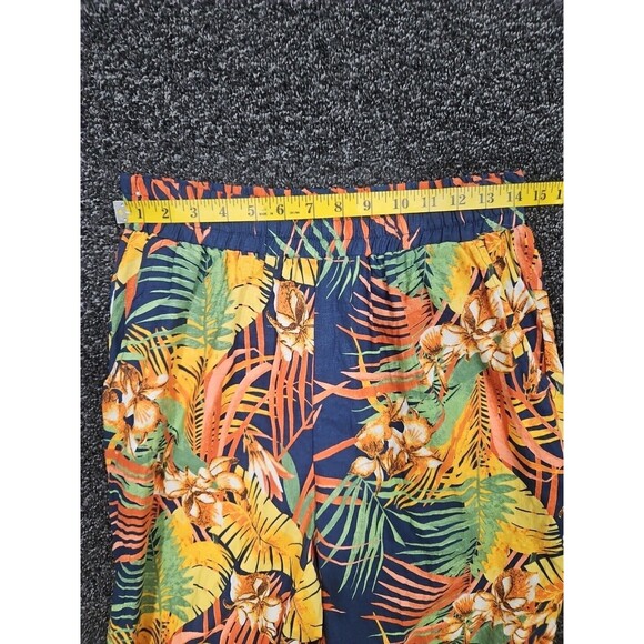NWT Panama Jack Womens Small Linen Blend Elastic Waist Floral Wide Leg Pants NWT - Picture 8 of 10